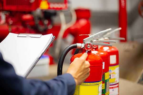 Fire Extinguisher Checks during Fire Safety Awareness Level 1